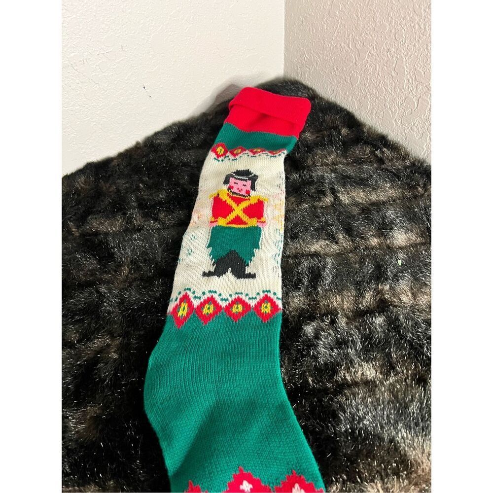 Sweater Christmas Stockings Vintage Toy Soldier